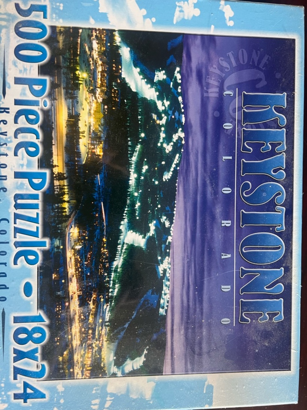 Unopened Keystone Colorado 500-Piece Scenic Puzzle - Blue & Purple
